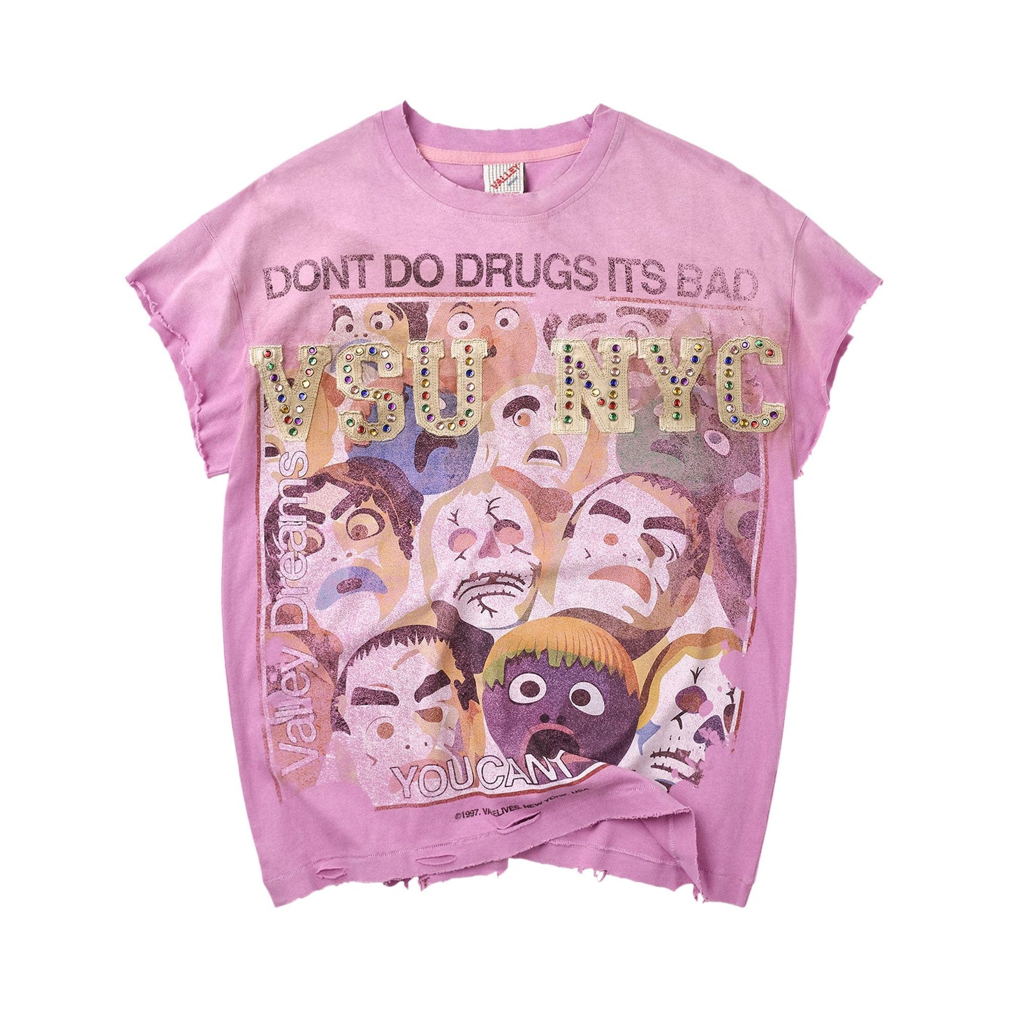 Vale Forever No Drugs Tank 'Pink'