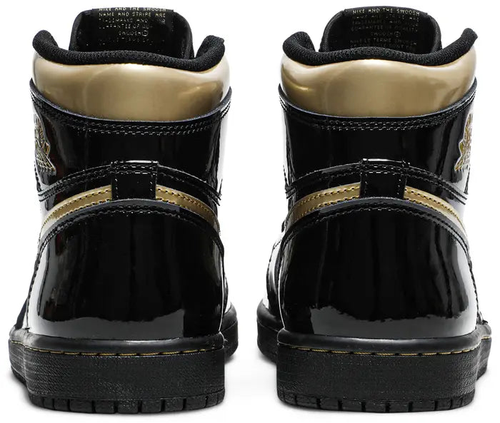 Jordan 1 Retro High Negro Metálico Dorado (2020)