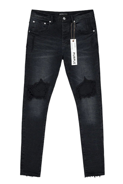 Purple P002 Black Wash Blowout Jeans
