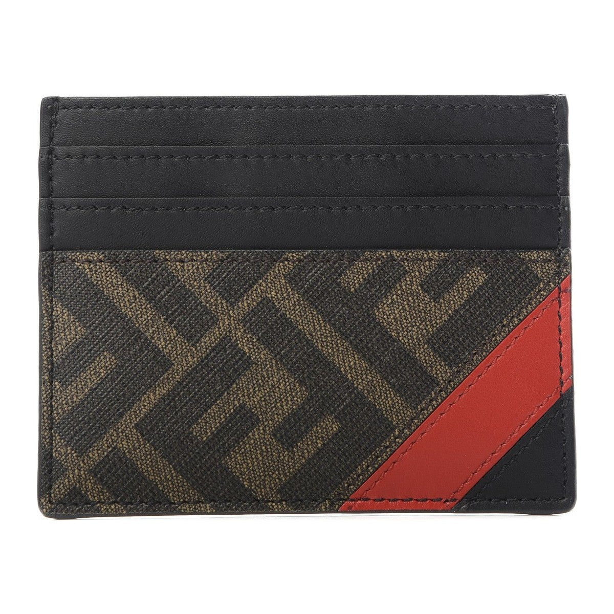 Fendi Logo Leather Card Holder