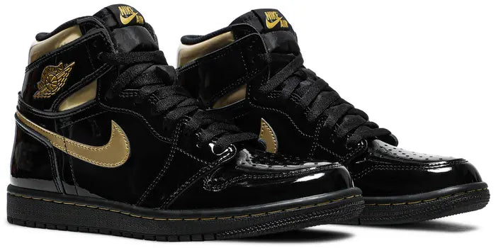 Jordan 1 Retro High Negro Metálico Dorado (2020)