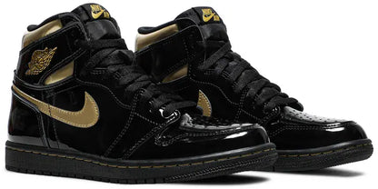 Jordan 1 Retro High Negro Metálico Dorado (2020)