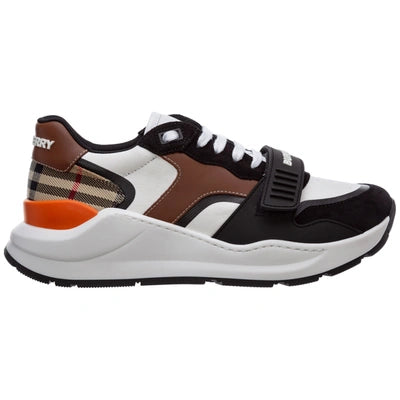 Burberry Regis Negro Archivo Beige Marrón Blanco