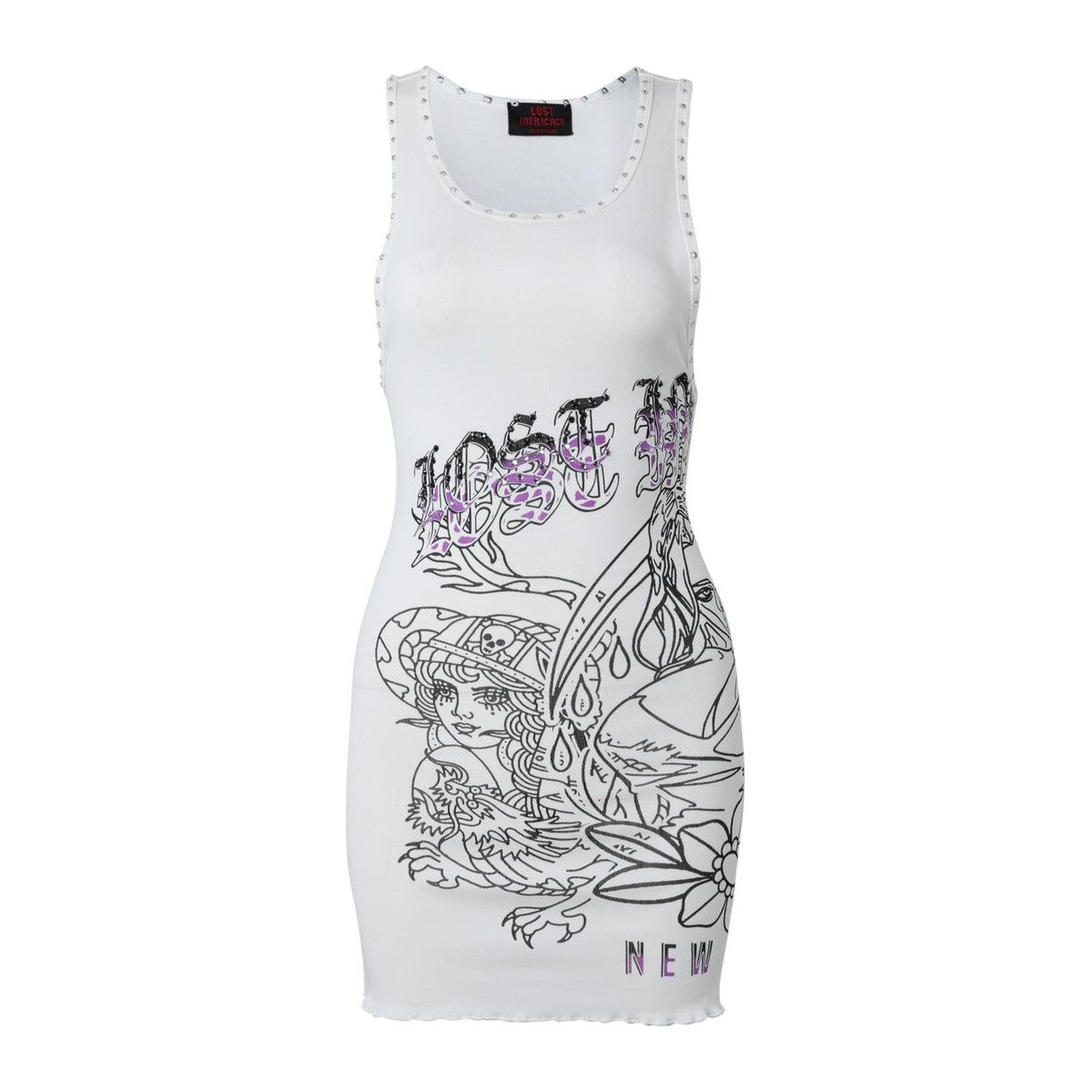 Lost intricacy 'Angel Bloom' White Dress