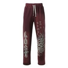 Lost Intricacy Burgundy Sweatpants