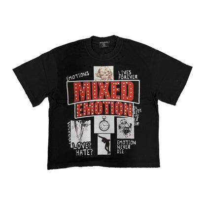 Mixed Emotion Black Lost Identity Tee