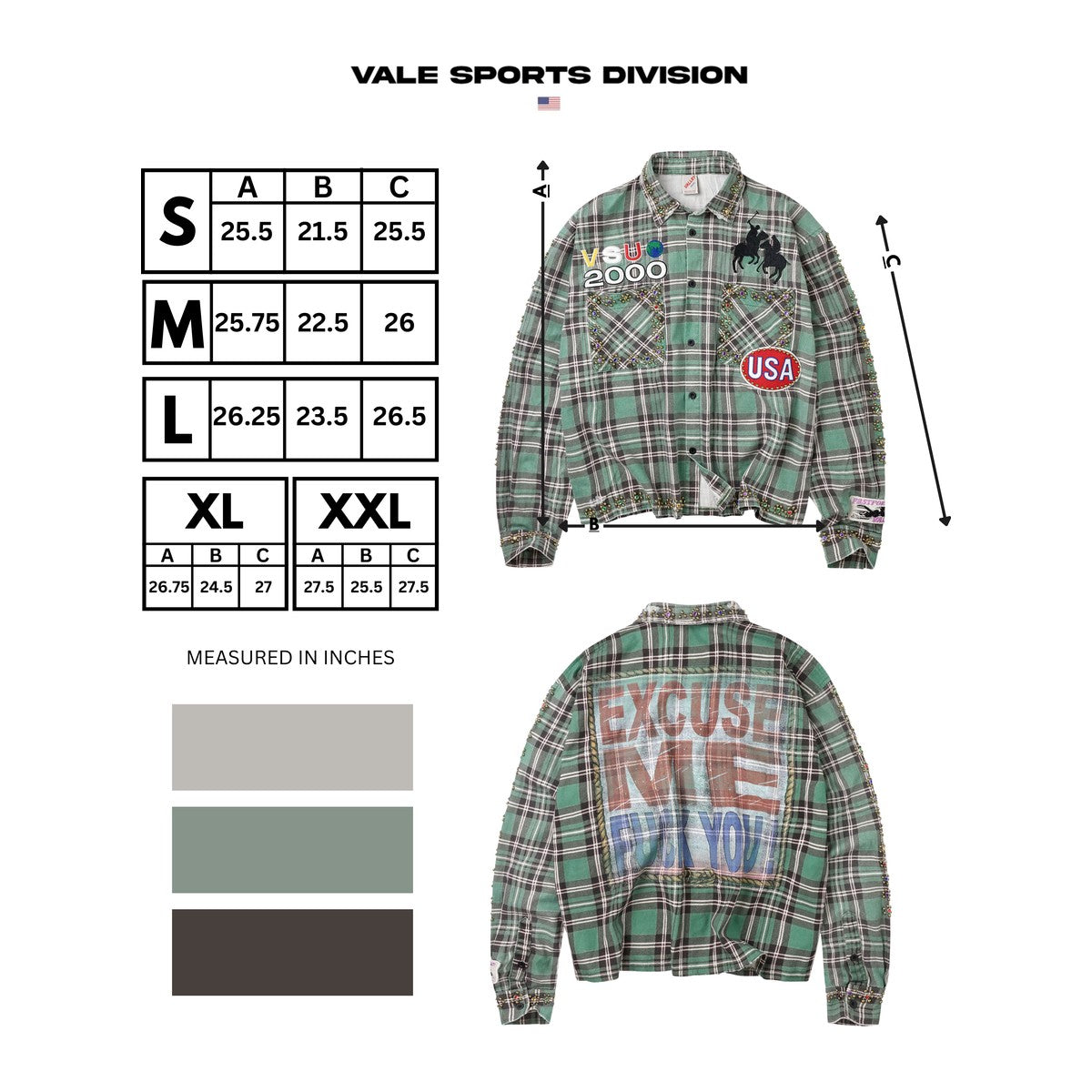 Vale Forever Jade Flannel