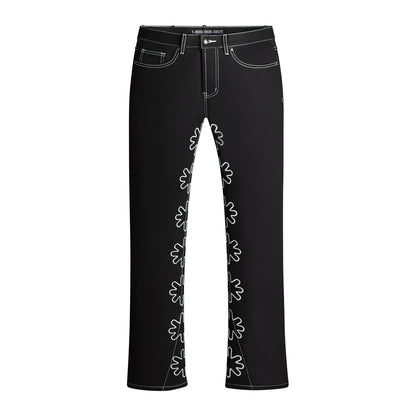 Lostshdws OG Drk Outline Denim Pant 'White'