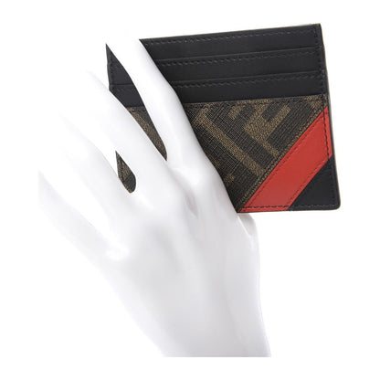 Fendi Logo Leather Card Holder