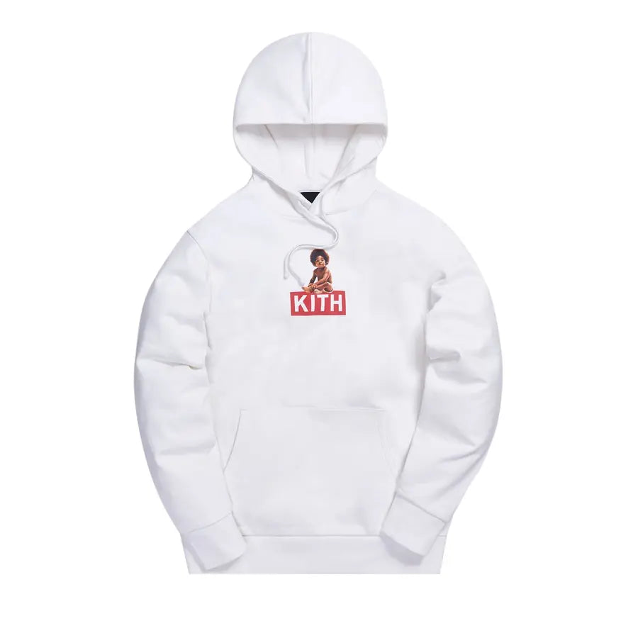 Kith x Biggie Classic Logo Hoodie White