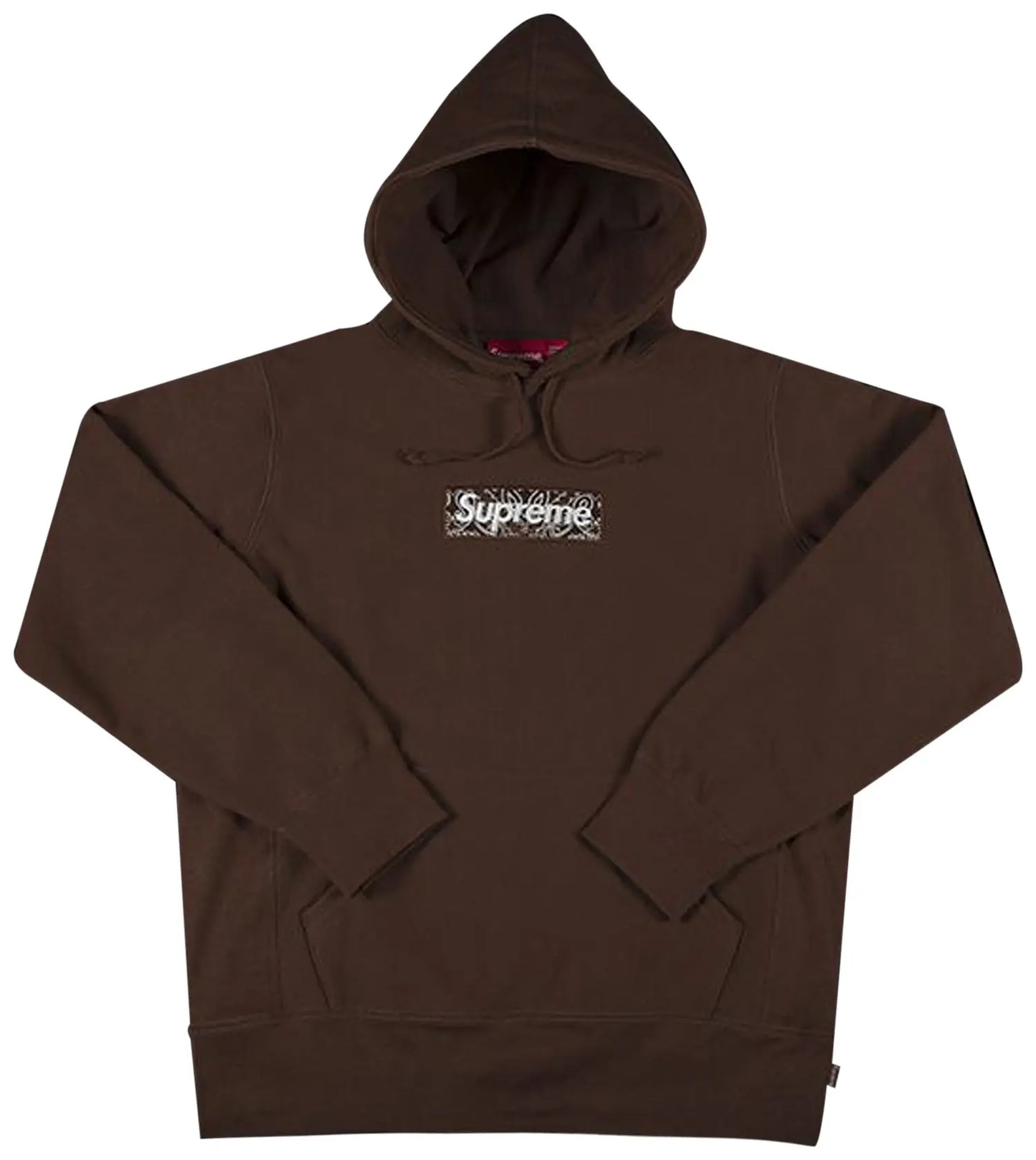 Supreme Bandana Box Logo Hooded Sweatshirt 'Dark Brown'