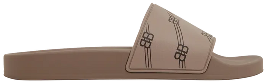 Balenciaga Wmns Pool Slides 'BB Monogram - Brown