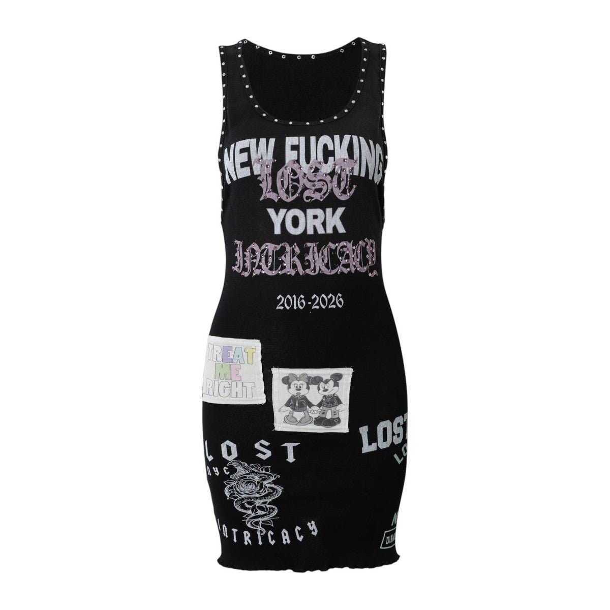 Lost intricacy 'Not Your Problem' Black Dress