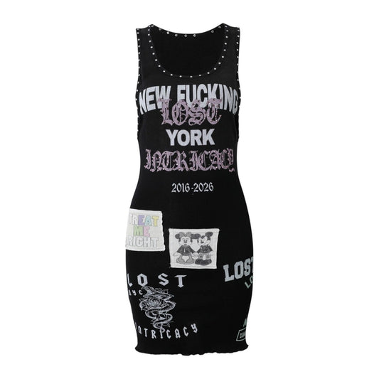 Lost intricacy 'Not Your Problem' Black Dress