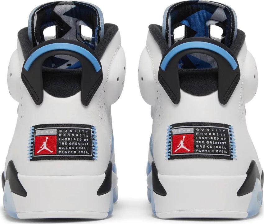 Jordan 6 Retro UNC Blanco