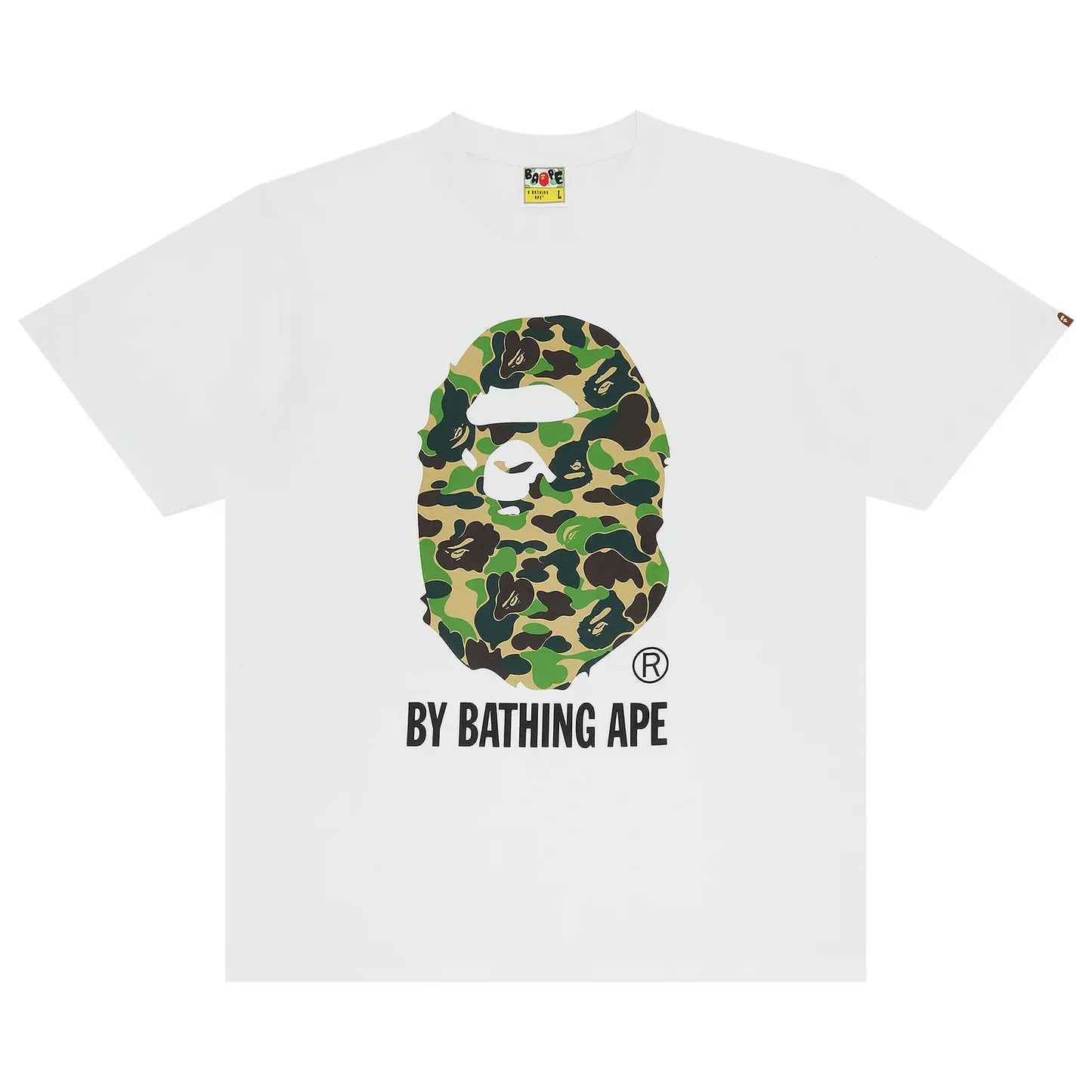 BAPE ABC Camo By Bathing Tee 'White/Green'