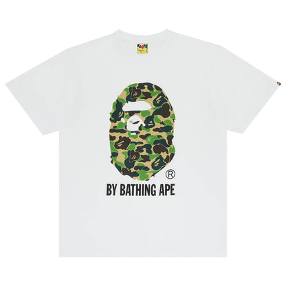 BAPE ABC Camo By Bathing Tee 'White/Green'