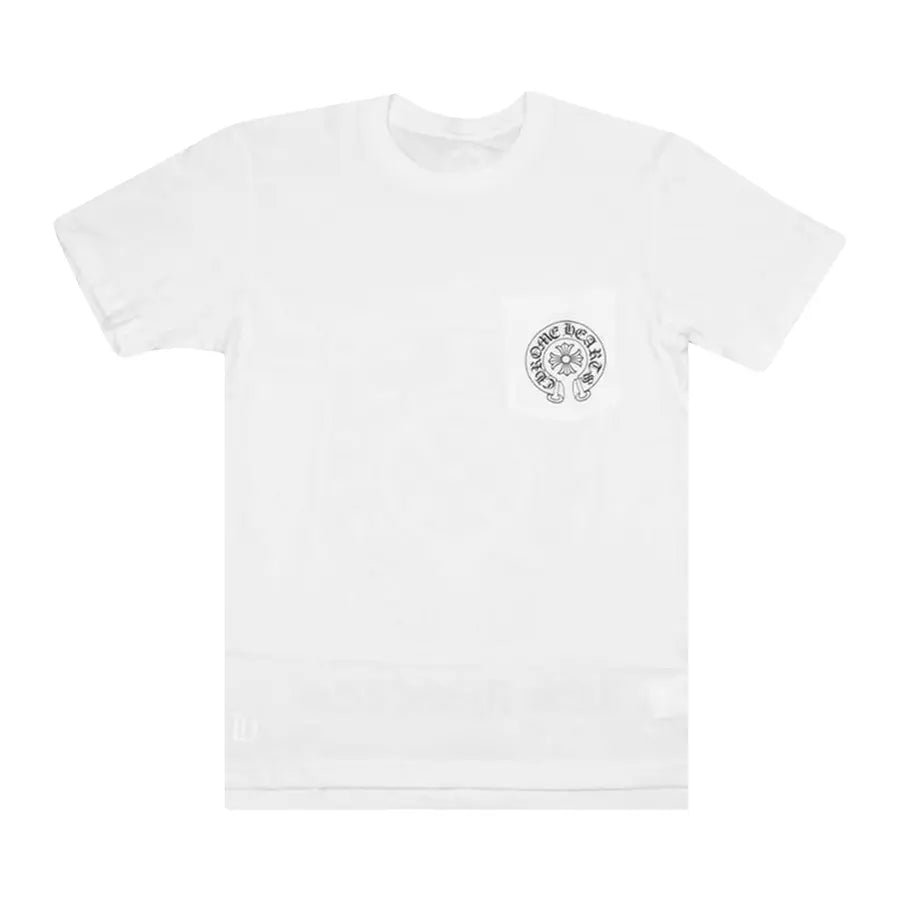 Chrome Hearts Horse Shoe Logo Pocket T-Shirt 'White'