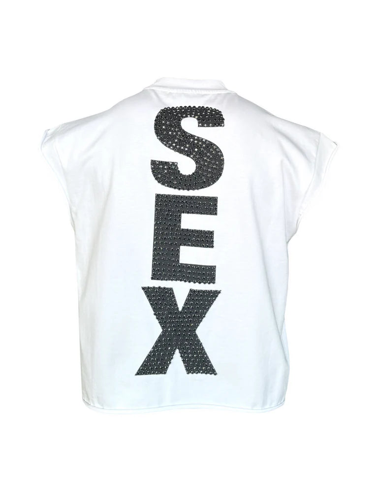 Matière de Désirs Madonna Cutoff T-Shirt 'White'