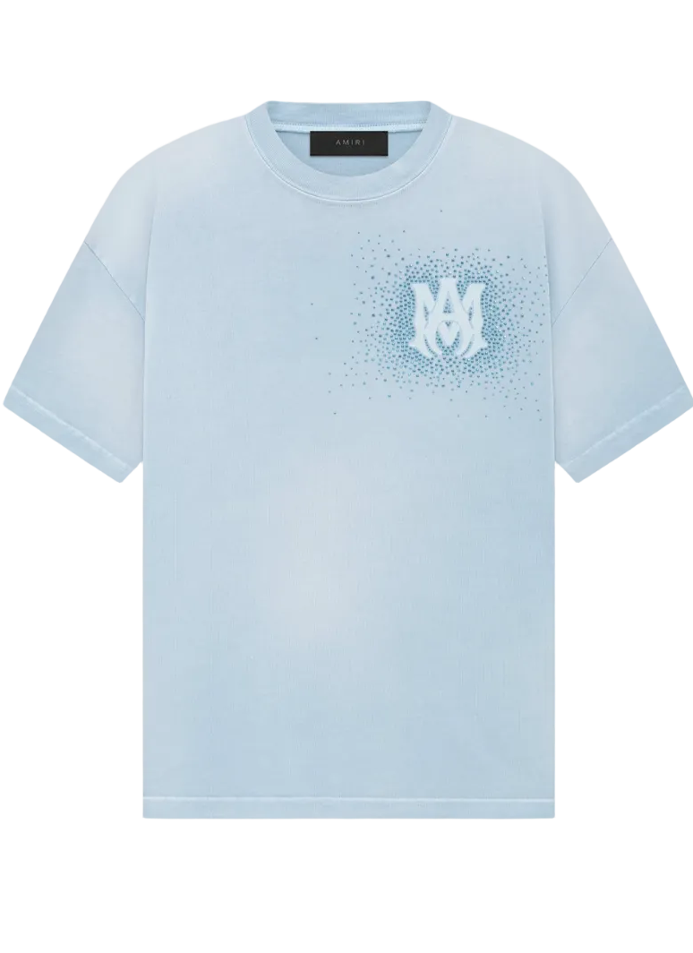 Amiri Crystal Brust Tee Ashley 'Blue'