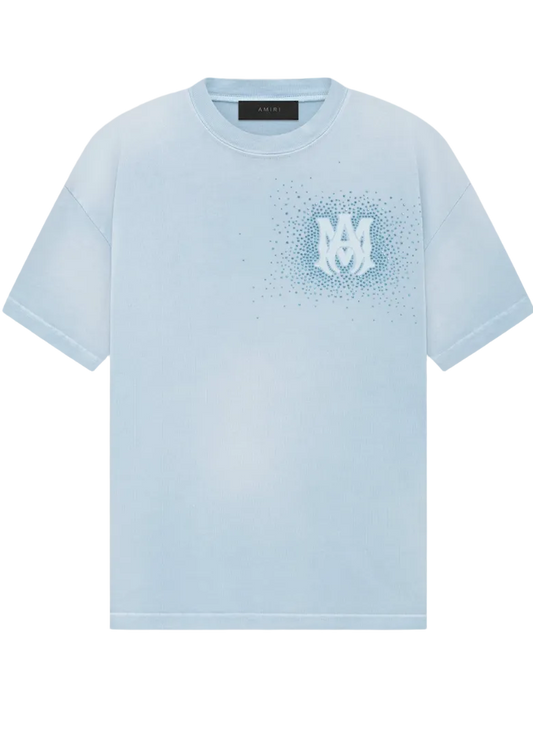 Amiri Crystal Brust Tee Ashley 'Blue'