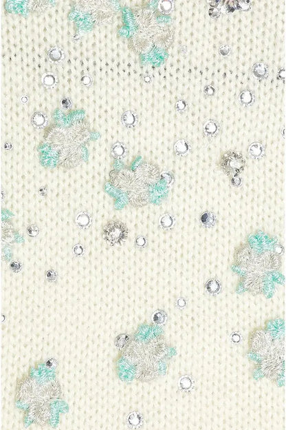 Amiri Floral Crewneck In 'White'