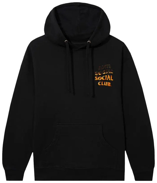 Anti Social Social Club A Fire Inside Hoodie 'Black'
