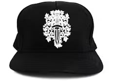 Chrome Hearts Dagger Denim Baseball Hat Black/White