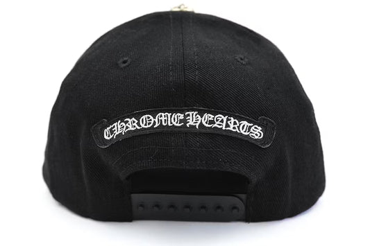 Chrome Hearts Horseshoe Denim Baseball Hat 'Black'