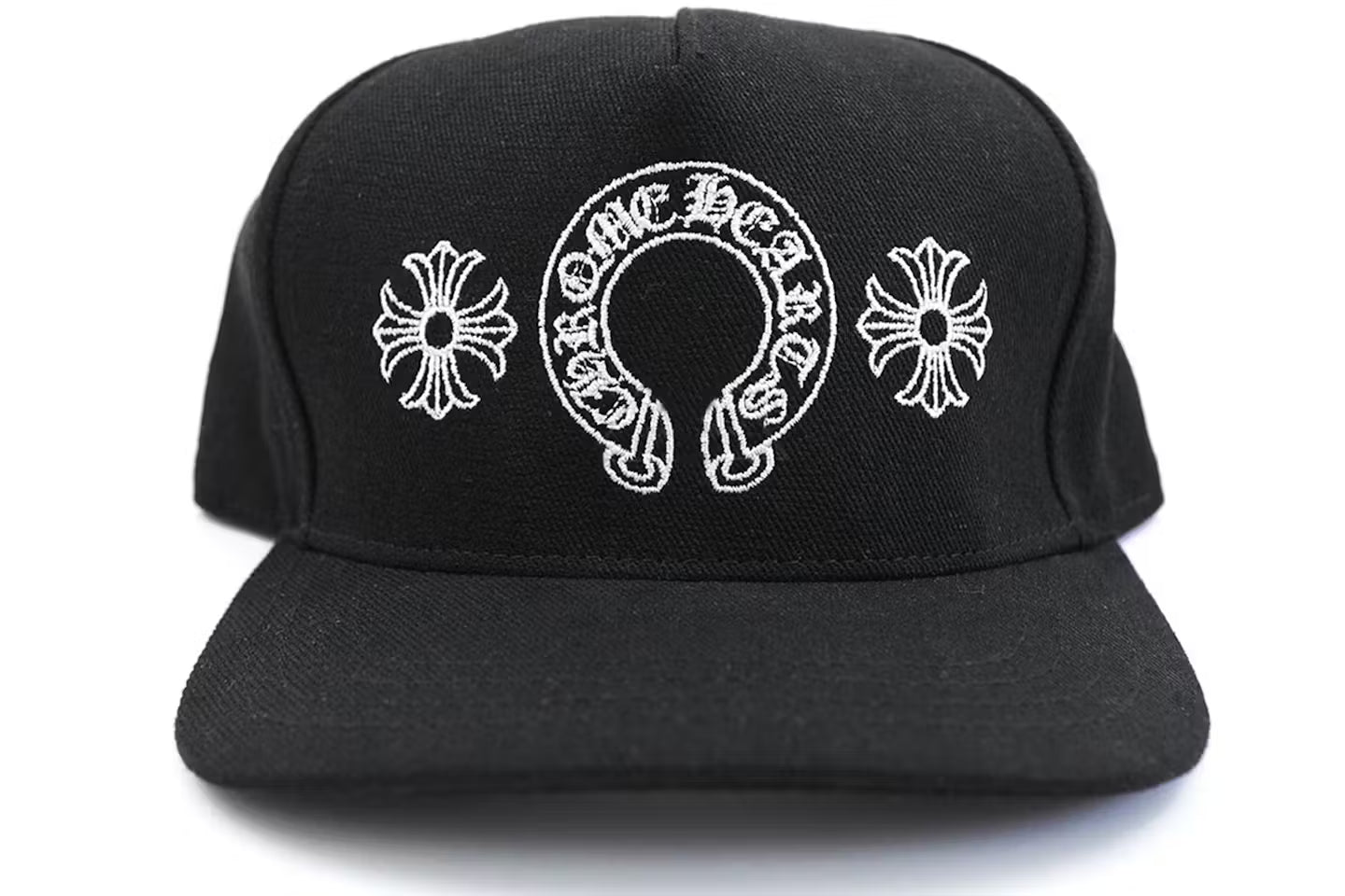 Chrome Hearts Horseshoe Denim Baseball Hat 'Black'