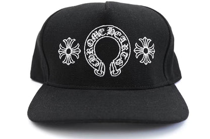 Chrome Hearts Horseshoe Denim Baseball Hat 'Black'