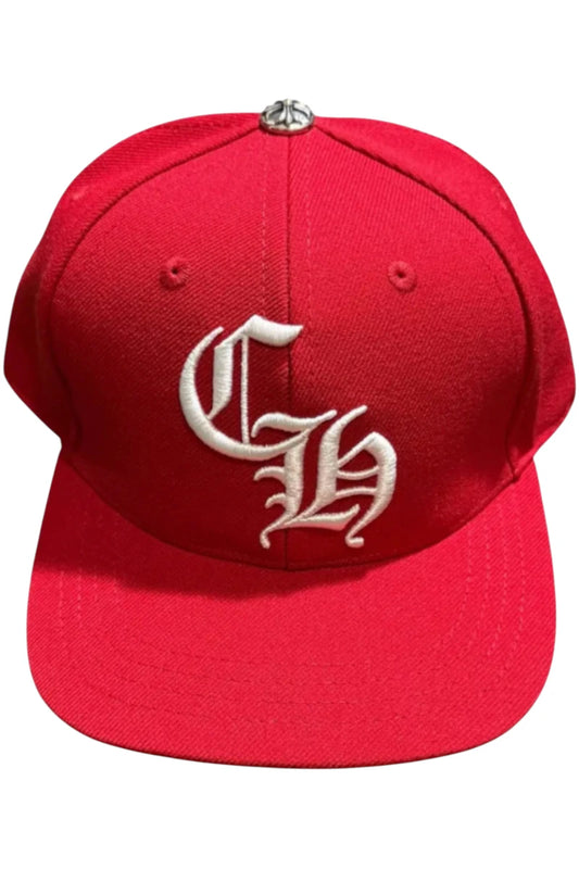 Chrome Hearts Essentials LA Exclusive Baseball Wool Cap Red