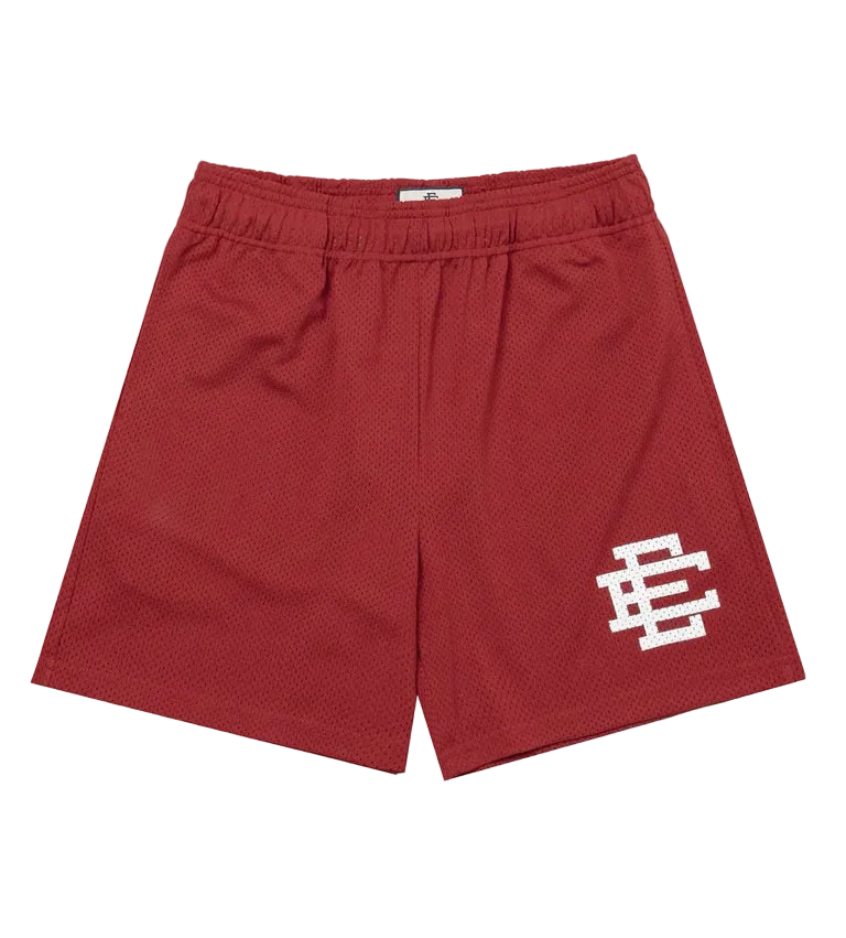 Eric Emanuel Basic Shorts Dark 'Red/White'