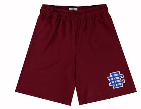 Eric Emanuel EE Baggy Short 'Burgundy/Blue'