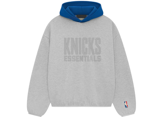 Fear of God Essentials NBA Knicks Hoodie Light Heather