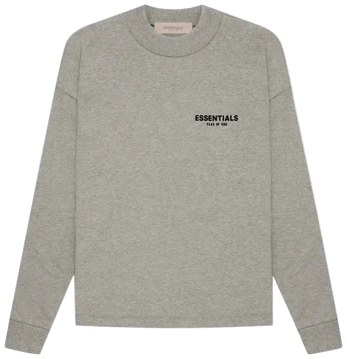 Fear of God Essentials Long-Sleeve Tee 'Dark Oatmeal'