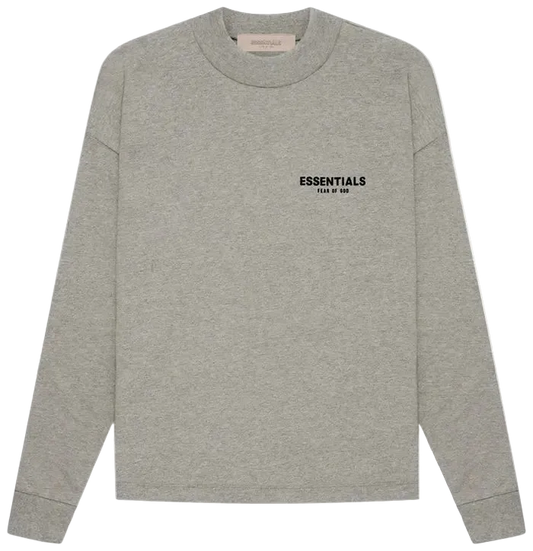 Fear of God Essentials Long-Sleeve Tee 'Dark Oatmeal'