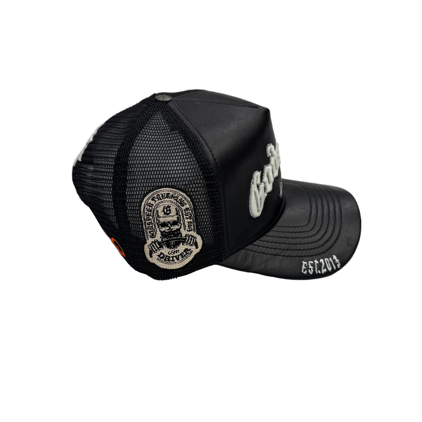Godspeed GS Forever Premium Leather Trucker Hat Black (Pre-Owned)