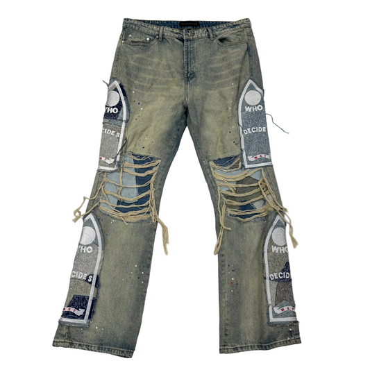 Who Decides War Blown Denim 'Sky' (Pre-Owned)