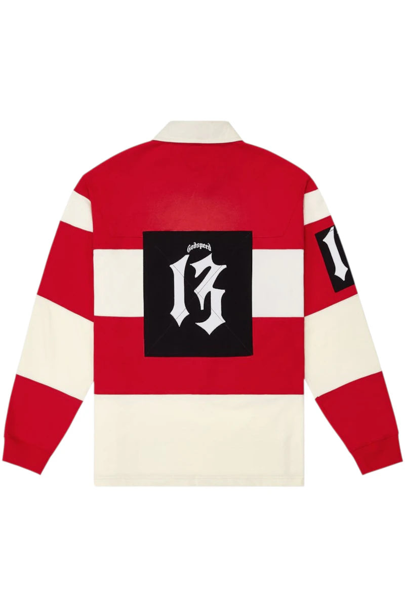 Godspeed Classic Field Rugby Shirt Cream/Red