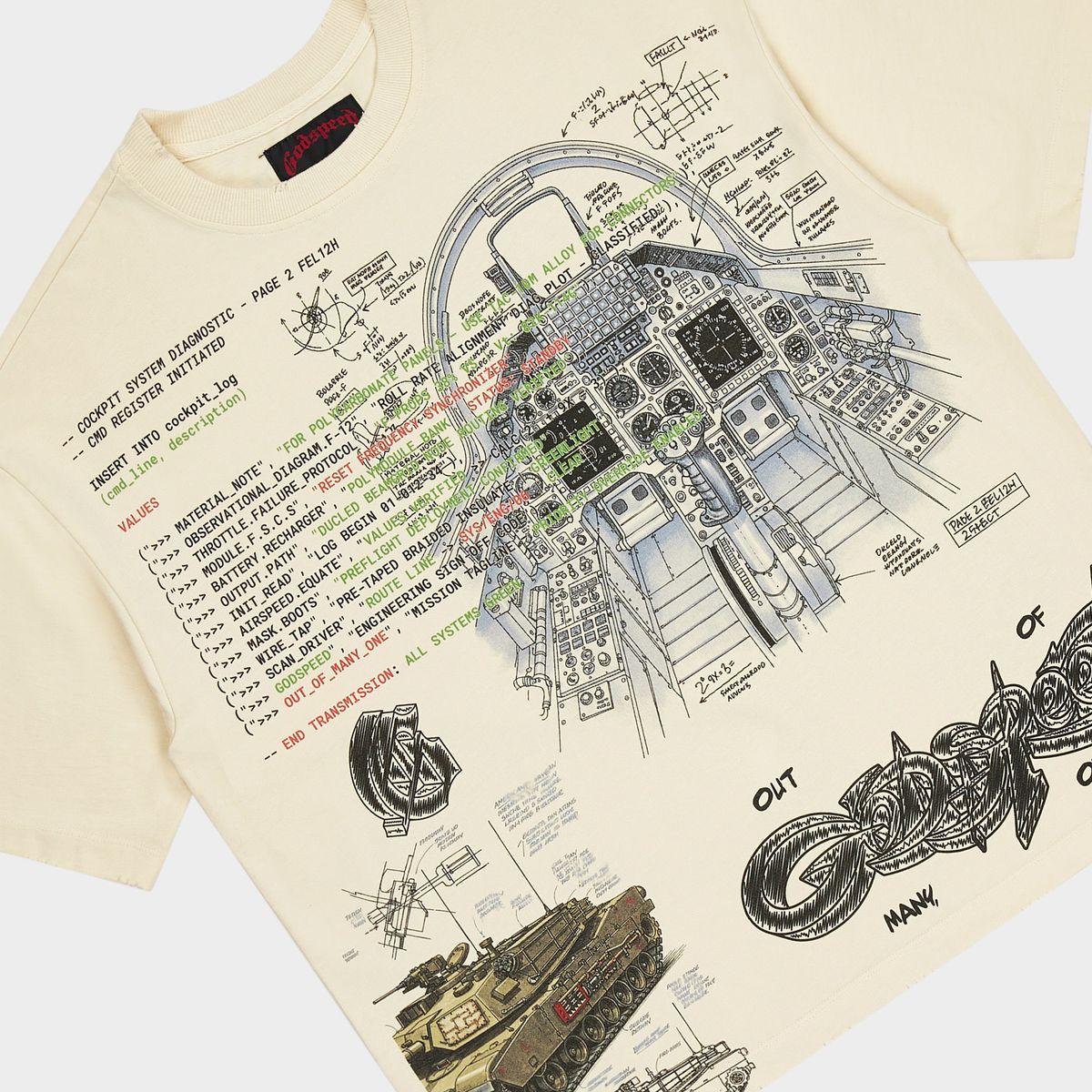 Godspeed Art Of War T-shirt (Bone)