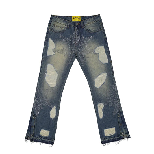 Godspeed Crystal Vizion Denim Jeans (Blue)