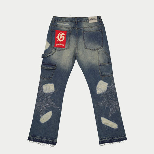 Godspeed Crystal Vizion Denim Jeans (Blue)