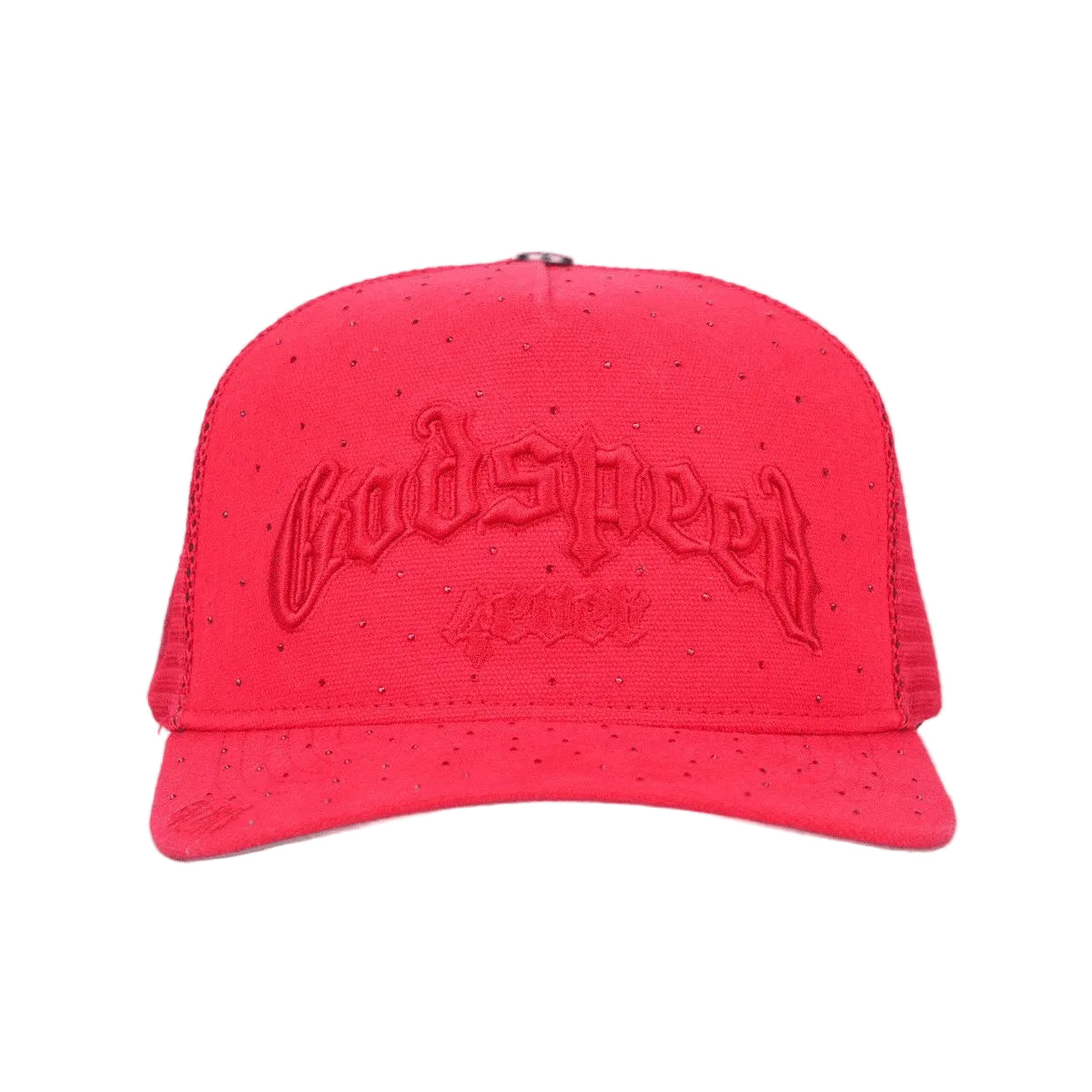 Godspeed Forever Trucker Hat VVS (Red) - front view