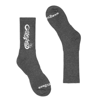 Godspeed New Age Logo Sock (Charcoal) - front view