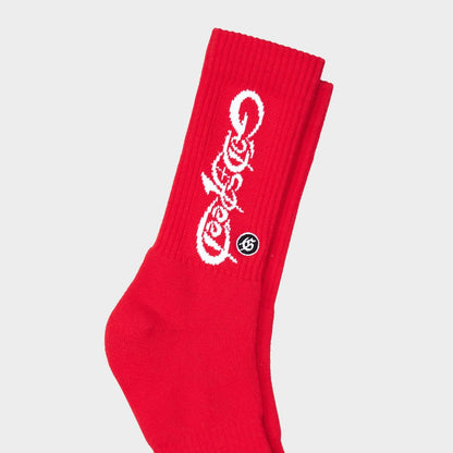 Godspeed New Age Logo Sock (Red) - back view