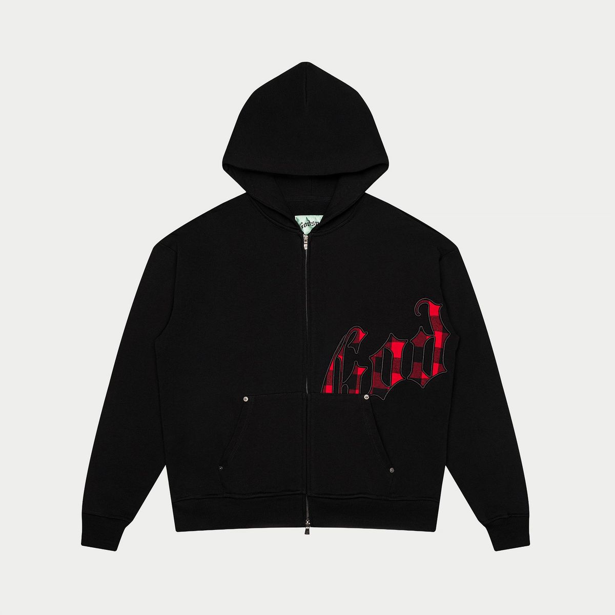 Godspeed OG Logo Sweatsuit (Black Red Plaid) 