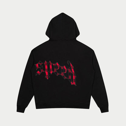 Godspeed OG Logo Sweatsuit (Black Red Plaid) 