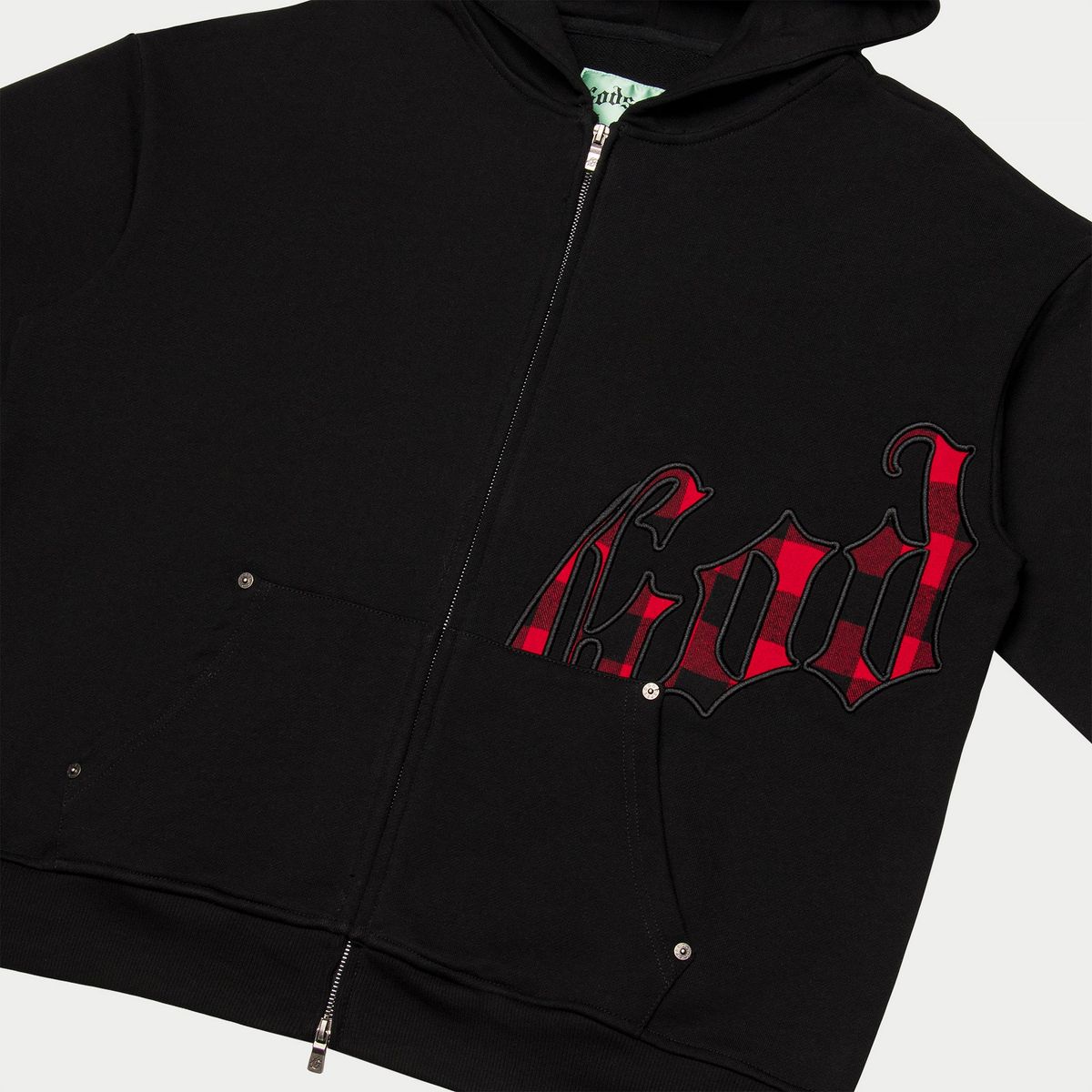 Godspeed OG Logo Sweatsuit (Black Red Plaid) 
