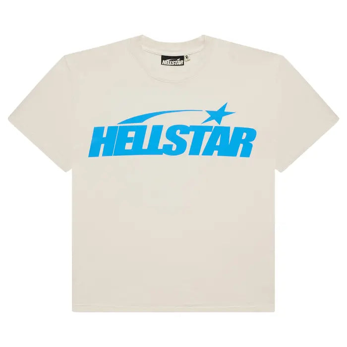Hellstar Classic T-Shirt (Regular Print) 'White/Blue'